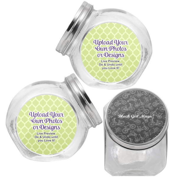 Custom Design - Puppy Treat Jar - Top Left Right