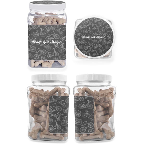 Custom Design - Pet Treat Jar - Multiple Angles