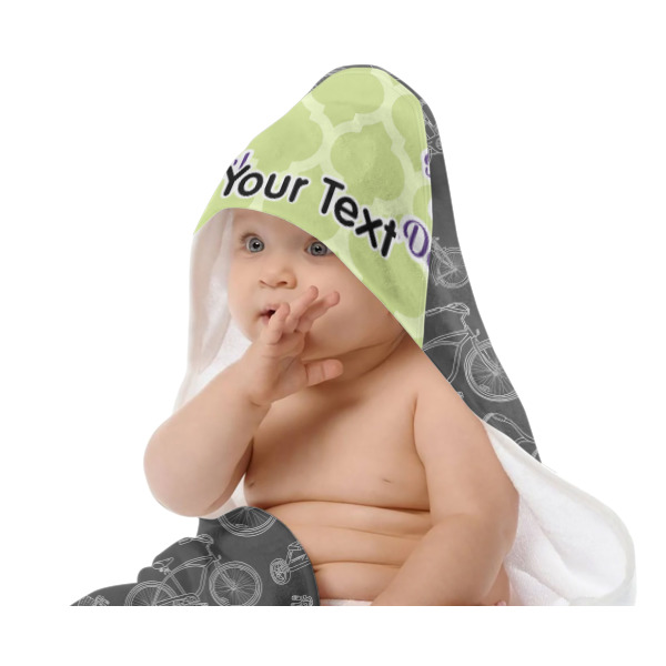 Custom Design - Baby Hooded Towel on Child