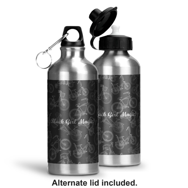 Custom Design - Aluminum Water Bottle - Alternate lid options