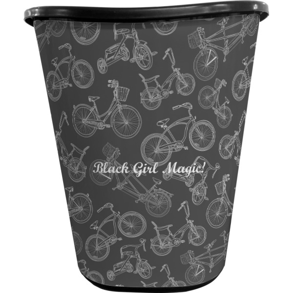 Custom Design - Waste Basket - Black - Front