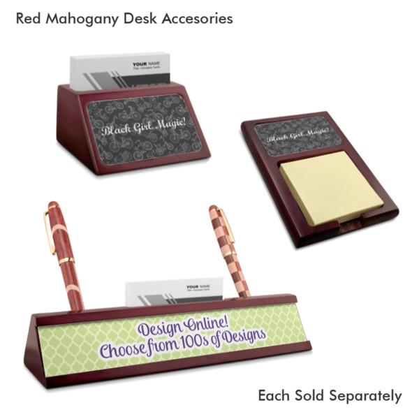 Custom Design - Mahogany Desk Accessories