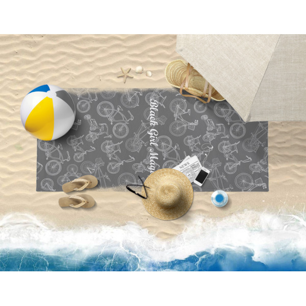 Custom Design - Beach Towel - Lifestyle on Beach