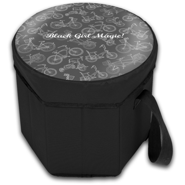 Custom Design - Collapsible Personalized Cooler & Seat (Closed)