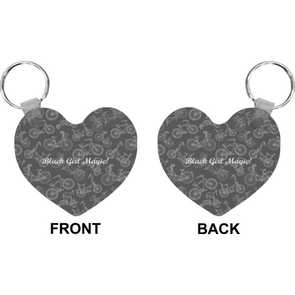 Custom Design - Heart Keychain (Front + Back)