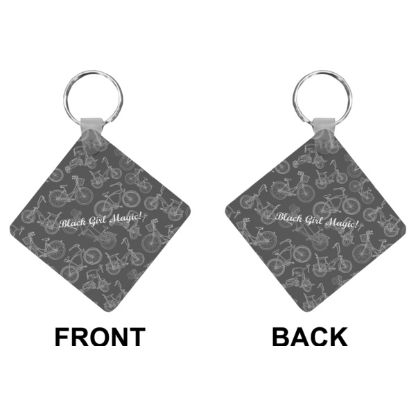 Custom Design - Diamond Keychain (Front + Back)