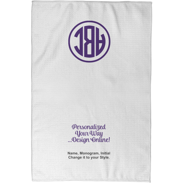 Custom Design - Waffle Towel - Partial Print - Approval Image