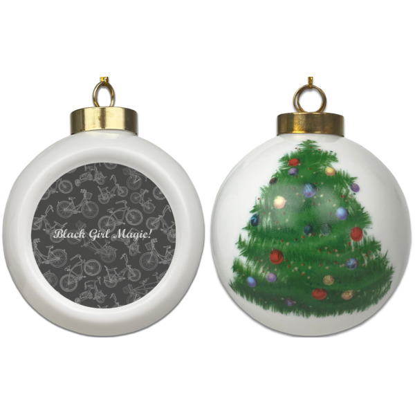 Custom Design - Ceramic Christmas Ornament - X-Mas Tree (APPROVAL)