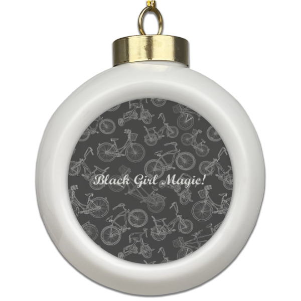 Custom Design Your Own Ceramic Ball Ornament