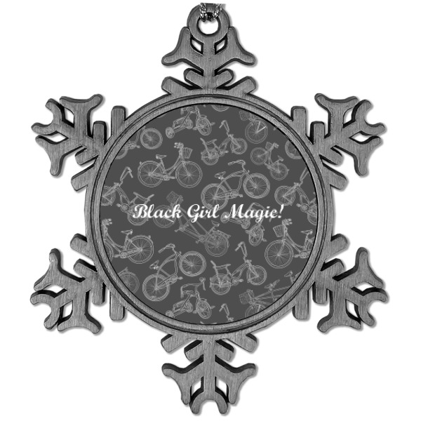 Custom Design Your Own Vintage Snowflake Ornament