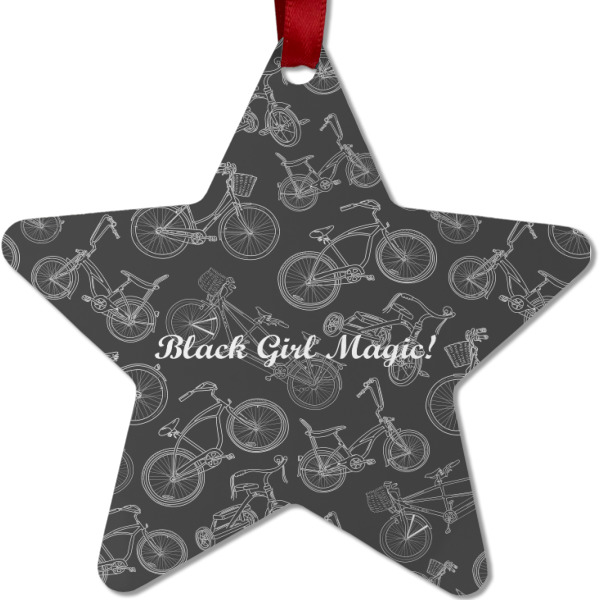 Custom Design - Metal Star Ornament - Front