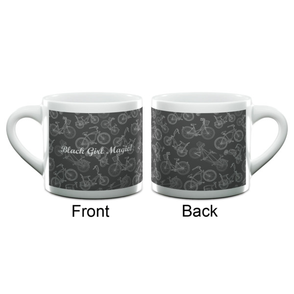 Custom Design - Double Shot Espresso Cup - Single - Front & Back