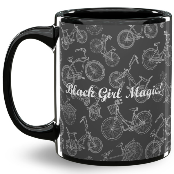 Custom Design Your Own 11 oz Coffee Mug - Black