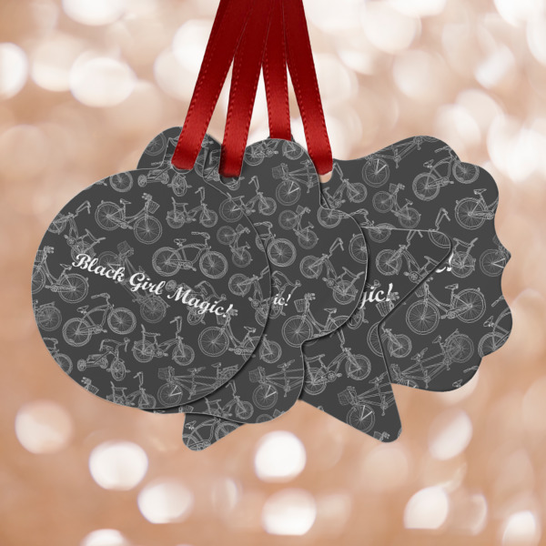 Custom Design Your Own Metal Ornaments - Double-Sided