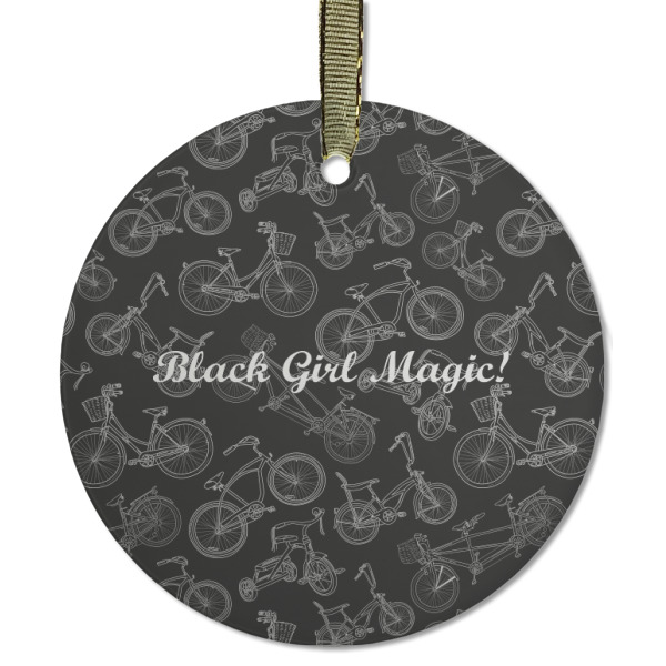 Custom Design - Frosted Glass Ornament - Round