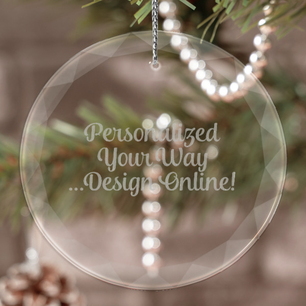 Custom Design Your Own Engraved Glass Ornament