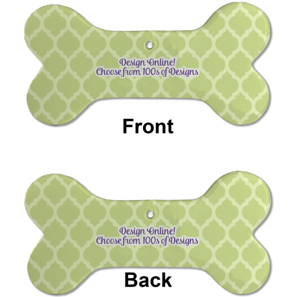 Custom Design - Ceramic Flat Ornament - Bone Front & Back (APPROVAL)