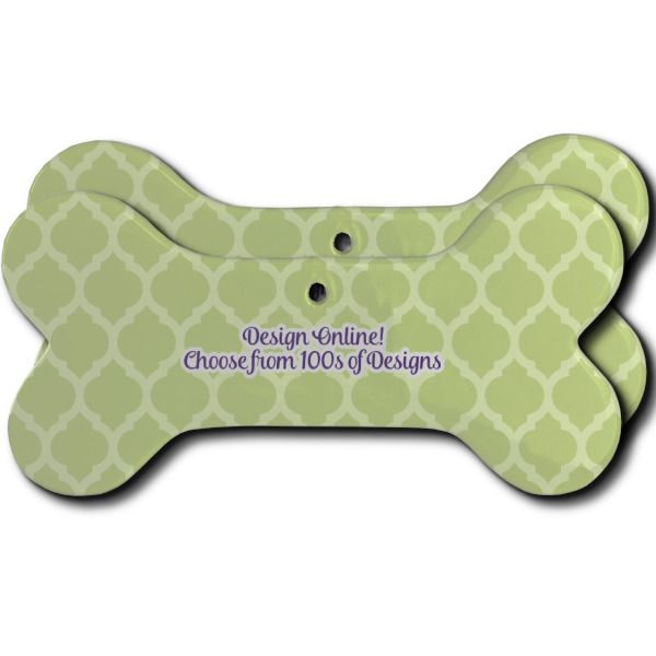 Custom Design Your Own Ceramic Dog Ornament - Double-Sided