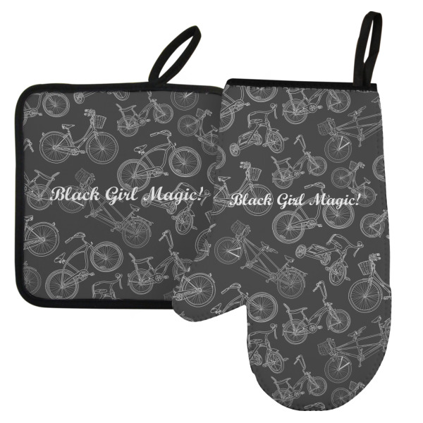 Custom Design Your Own Left Oven Mitt & Pot Holder Set
