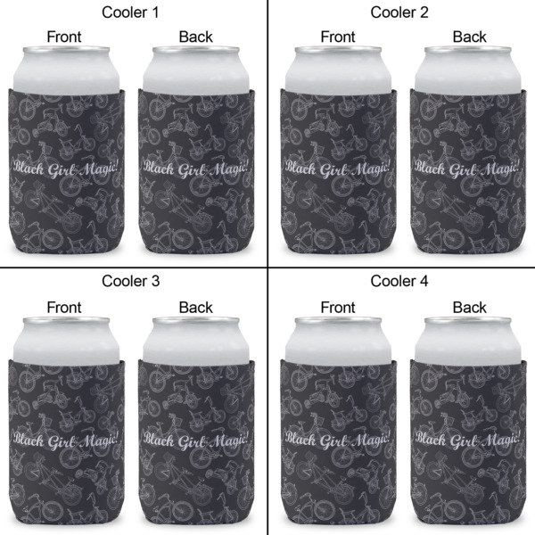 Custom Design - Can Cooler - Standard 12oz - Set of 4 - Front & Back