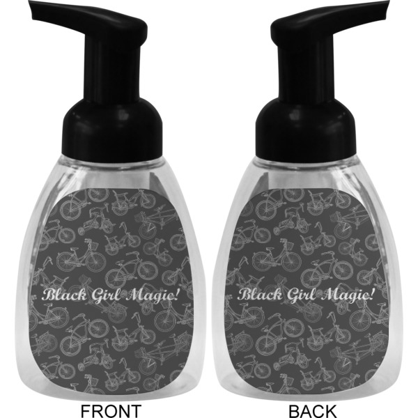Custom Design - Foam Soap Bottle - Black - Front & Back