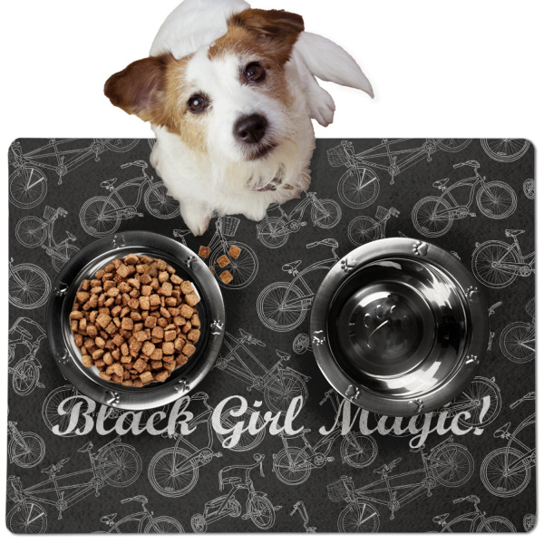 Custom Design - Dog Food Mat - Medium LIFESTYLE