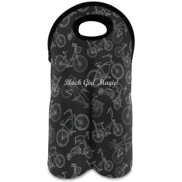 Custom Design Your Own Wine Tote Bag - 2 Bottles