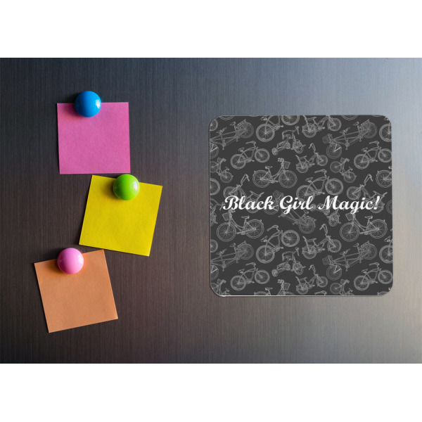 Custom Design - Square Fridge Magnet - LIFESTYLE