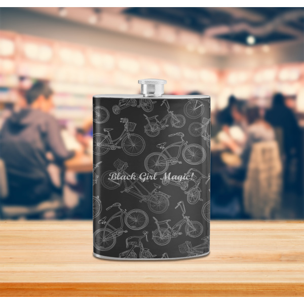Custom Design - Stainless Steel Flask - LIFESTYLE 2