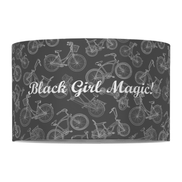 Custom Design - 12" Drum Lampshade - FRONT (Fabric)
