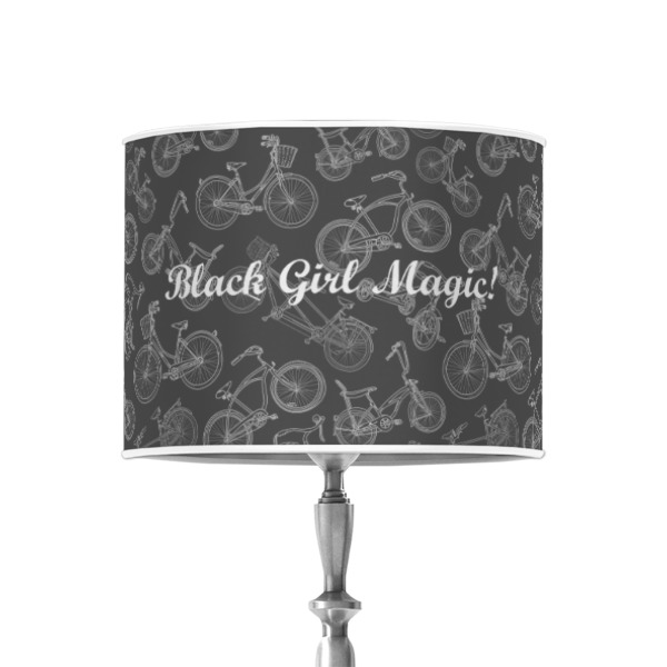 Custom Design - 8" Drum Lampshade - ON STAND (Poly Film)