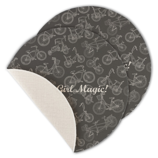 Custom Design - Round Linen Placemats - MAIN (Single Sided)