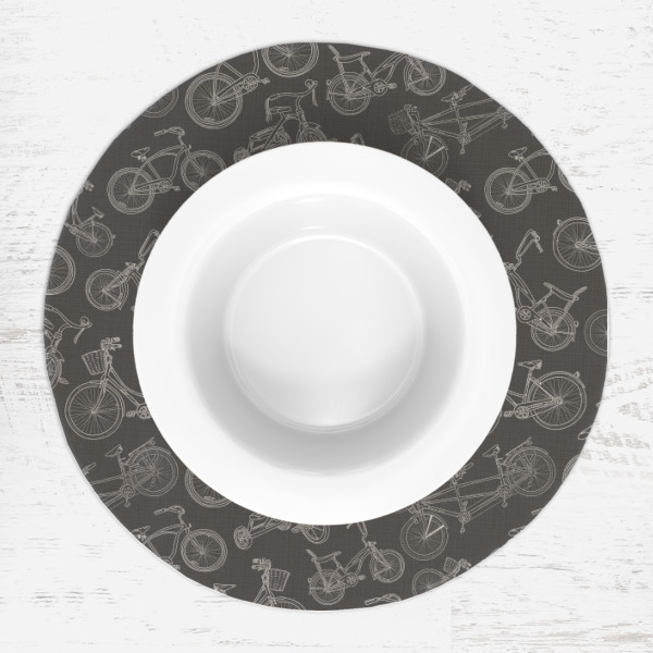Custom Design - Round Linen Placemats - LIFESTYLE (single)