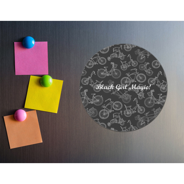 Custom Design - Round Fridge Magnet - LIFESTYLE