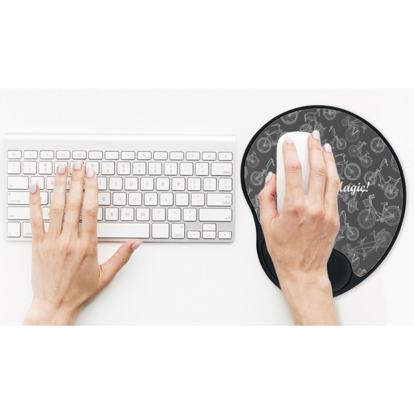 Custom Design - Mouse Pad with Wrist Rest - LIFESYTLE 2 (in use)