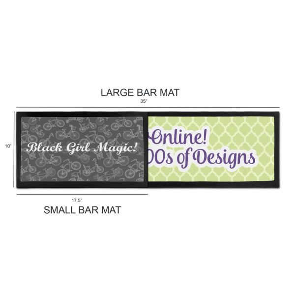 Custom Design - Bar Mats - Sizing Chart