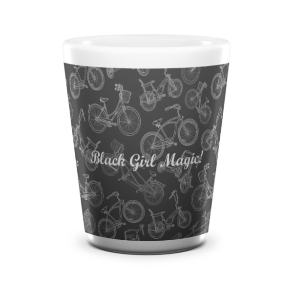 Custom Design - Ceramic Shot Glass - White - Front