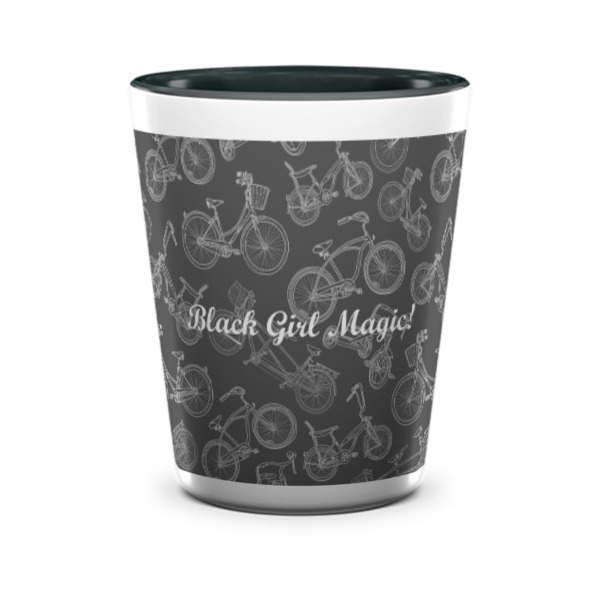 Custom Design - Ceramic Shot Glass - Two Tone - Front