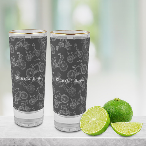 Custom Design - Glass Shot Glass - 2oz - Lifestyle