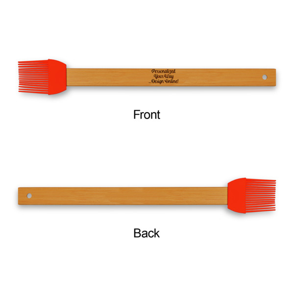 Custom Design - Silicone Brushes - Red - Front & Back