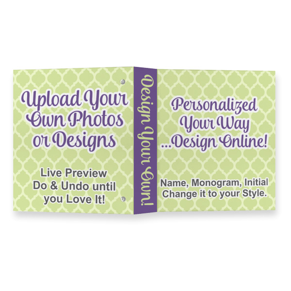 Custom Design - 3 Ring Binders - Full Wrap - 1" - Open Outside