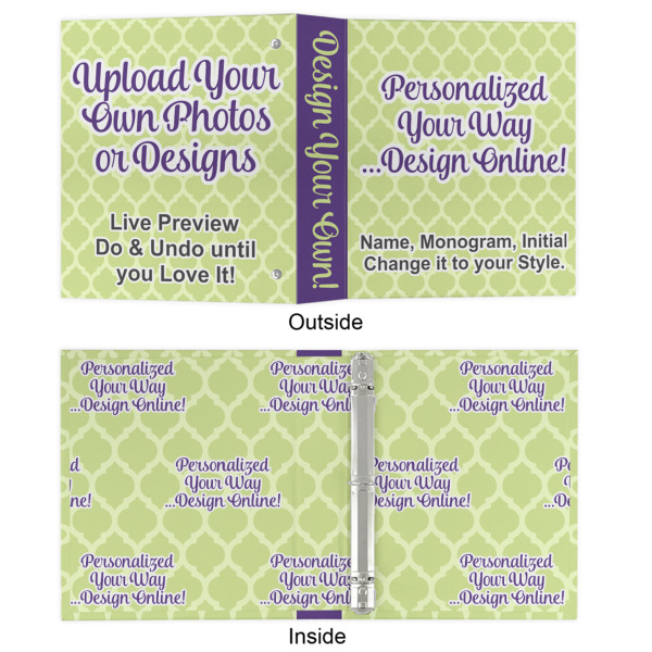 Custom Design - 3 Ring Binders - Full Wrap - 1" - Approval