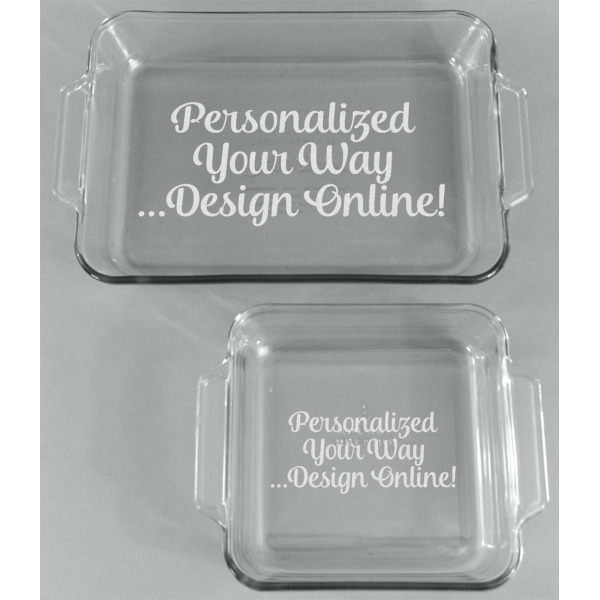 Custom Design - Glass Baking Dish Set - Front