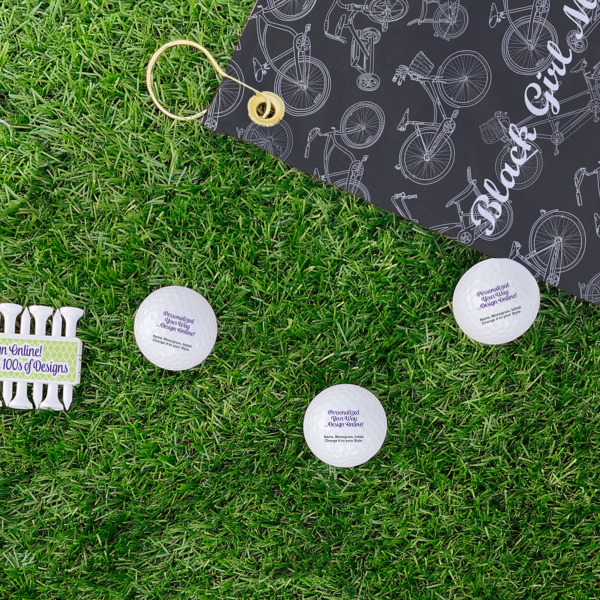 Custom Design - Golf Balls - Generic - Set of 3 - LIFESTYLE