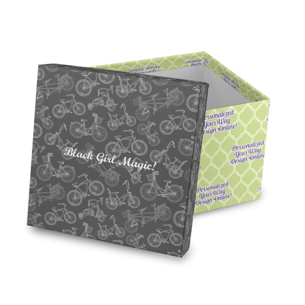 Custom Design Your Own Gift Box with Lid - Canvas Wrapped