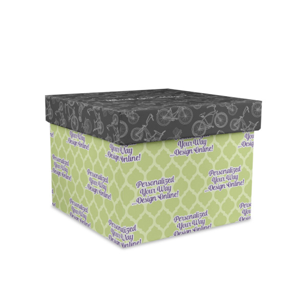 Custom Design Your Own Gift Box with Lid - Canvas Wrapped - Medium