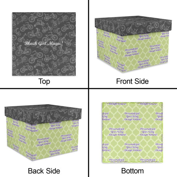 Custom Design - Gift Boxes with Lid - Canvas Wrapped - Large - Approval