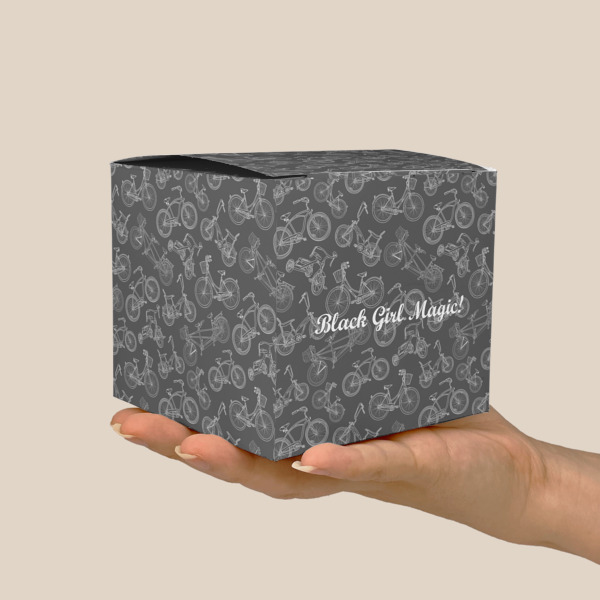 Custom Design - Cube Favor Gift Box - Scale View