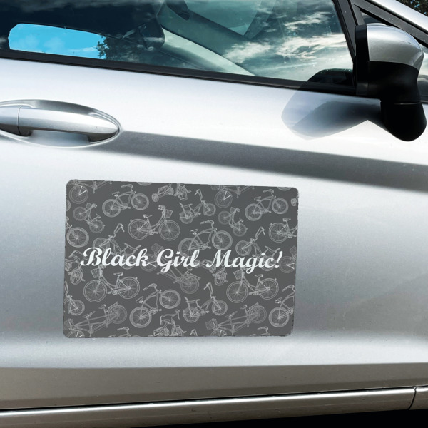 Custom Design - Large Rectangle Car Magnets- In Context