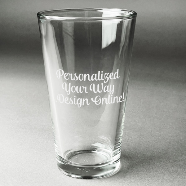 Custom Design Your Own Pint Glass - Laser Engraved